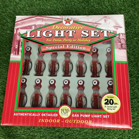 Texaco Special Edition 1920's Style Gas Pump Decorative Light Set Christmas - Picture 1 of 14